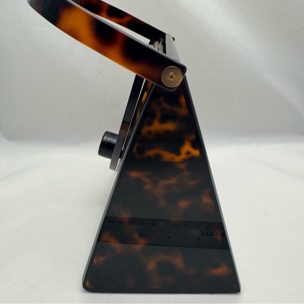 ✨ Rare Anthropologie Rae of Light Top Handle Acrylic Bag Tortoise Shell Purse - Picture 17 of 17